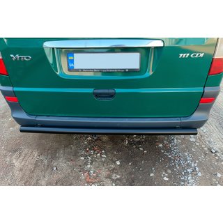 Barra Trasera AK002 Negra (Acero Inoxidable) Mercedes Viano 2004-2014 foto 2