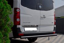 Volkswagen Crafter 2006-2016 Barra Trasera AK002 Negra (Acero Inoxidable) foto 2