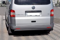 Volkswagen T5 Multivan 2003–2010 Barra Trasera AK002 Negra (Acero Inoxidable) foto 4