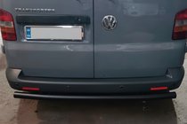 Volkswagen T5 Caravelle 2004-2010 Barra Trasera AK002 Negra (Acero Inoxidable) foto 5