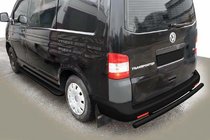 Volkswagen T5 Caravelle 2004-2010 Barra Trasera AK002 Negra (Acero Inoxidable) foto 6