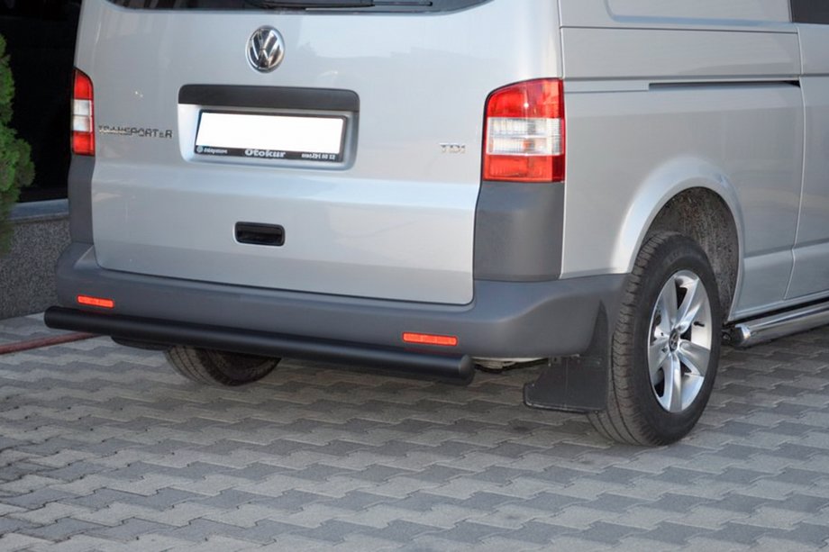 Volkswagen T5 Caravelle 2004-2010 Barra Trasera AK002 Negra (Acero Inoxidable) Foto 3