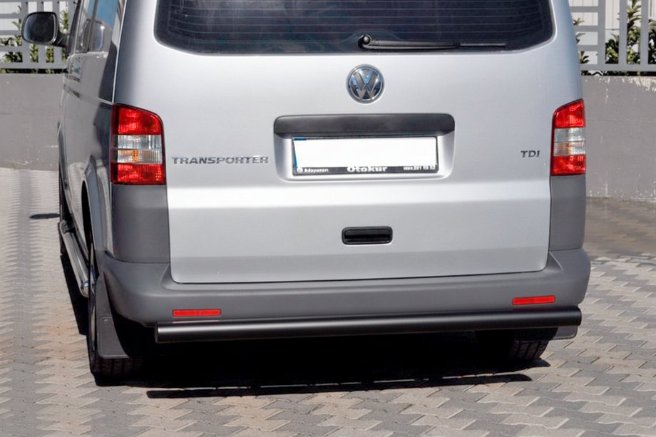 Volkswagen T5 Caravelle 2004-2010 Barra Trasera AK002 Negra (Acero Inoxidable) Foto 4