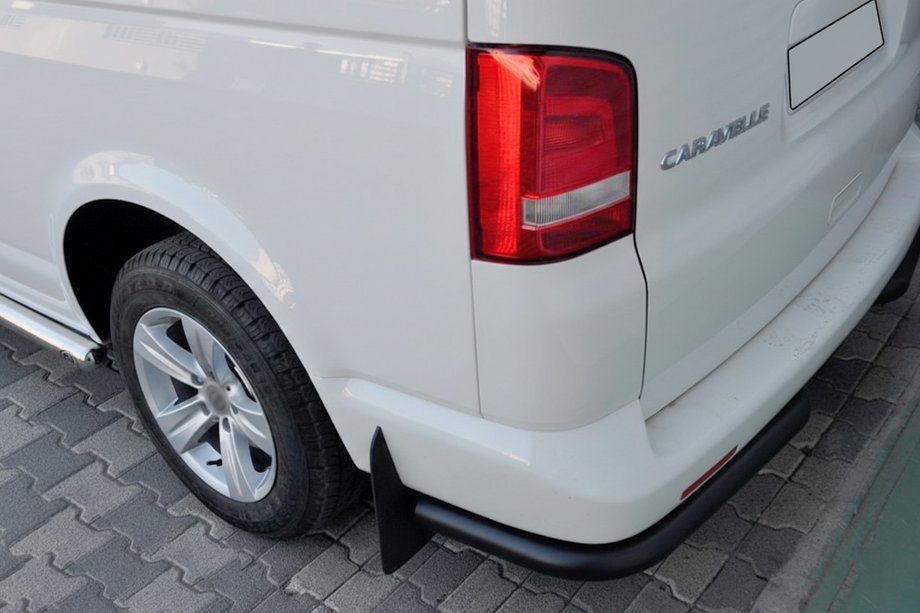 Volkswagen T5 Caravelle 2004-2010 Esquinas traseras AK003 Negro (2 uds, acero inoxidable) Foto 8