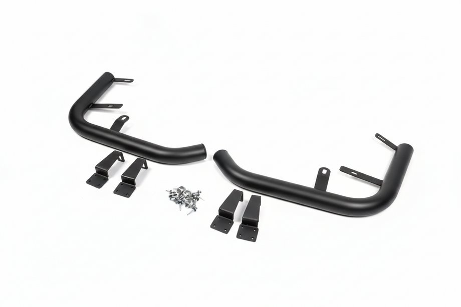 Volkswagen T5 Caravelle 2004-2010 Esquinas traseras AK003 Negro (2 uds, acero inoxidable) Foto 4