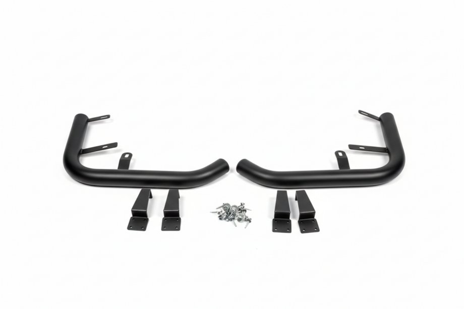 Volkswagen T5 Caravelle 2004-2010 Esquinas traseras AK003 Negro (2 uds, acero inoxidable) Foto 10