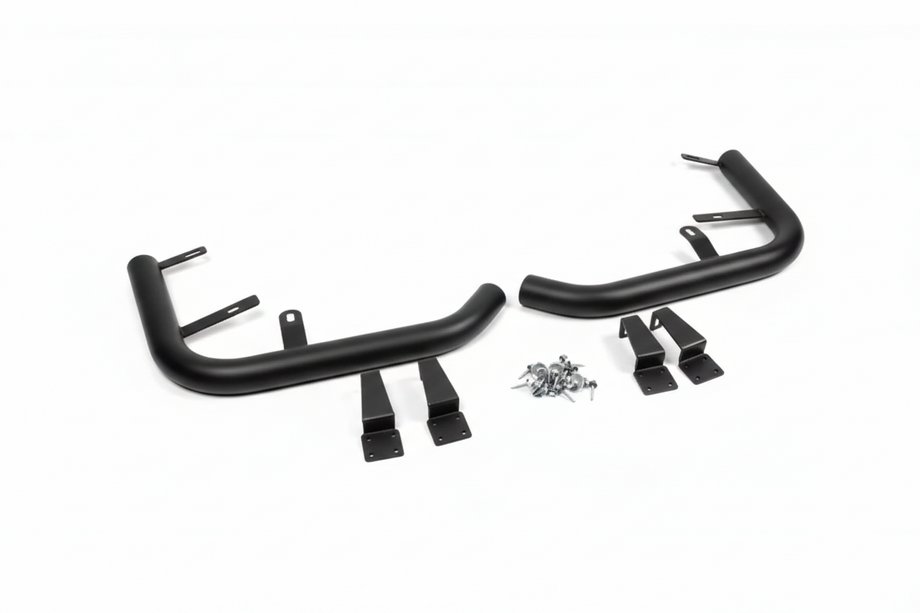 Volkswagen T5 Caravelle 2004-2010 Esquinas traseras AK003 Negro (2 uds, acero inoxidable) Foto 11