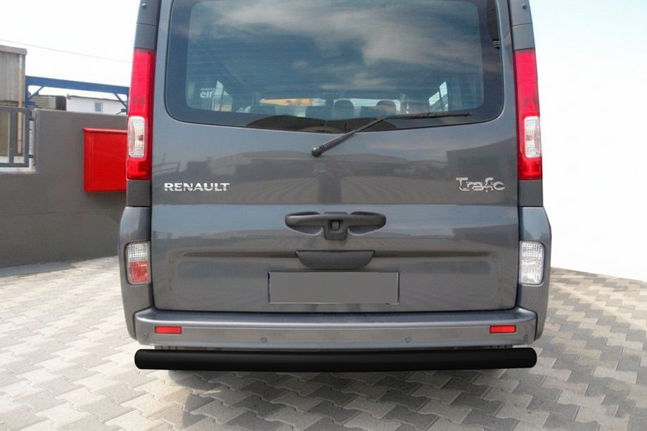 Renault Trafic 2001–2015 Protector Trasero AK002 Negro (Acero Inoxidable) Image