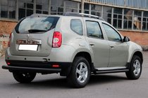 Renault Duster 2008–2017 Barra Trasera Recta Black (Acero Inoxidable) foto 2