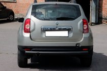 Renault Duster 2008–2017 Barra Trasera Recta Black (Acero Inoxidable) foto 3