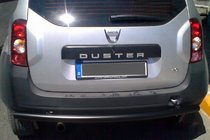 Dacia Duster 2008-2018 Barra Trasera Recta Black (Acero Inoxidable) foto 6