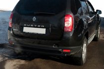 Dacia Duster 2008-2018 Barra Trasera Recta Black (Acero Inoxidable) foto 5
