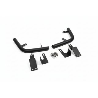 Esquinas traseras AK003 Negro (2 uds, acero inoxidable) Toyota Land Cruiser Prado 120 2002-2009 foto 2