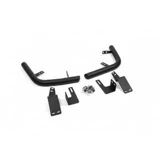 Esquinas traseras AK003 Negro (2 uds, acero inoxidable) Toyota Land Cruiser Prado 120 2002-2009 foto 2