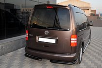 Volkswagen Caddy 2010-2015 Esquinas traseras AK003 Negro (2 uds, acero inoxidable) foto 2