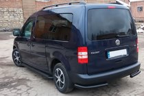 Volkswagen Caddy 2010-2015 Esquinas traseras AK003 Negro (2 uds, acero inoxidable) foto 4