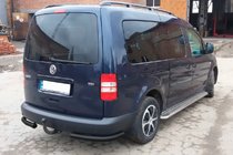 Volkswagen Caddy 2010-2015 Esquinas traseras AK003 Negro (2 uds, acero inoxidable) foto 6