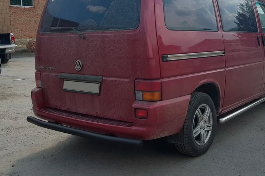 Volkswagen T4 Caravelle/Multivan 1990–2003 Barra Trasera AK002 Negra (Acero Inoxidable) Foto 1