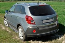 Opel Antara 2006-2017 Barra Trasera AK002 Negra (Acero Inoxidable) foto 1