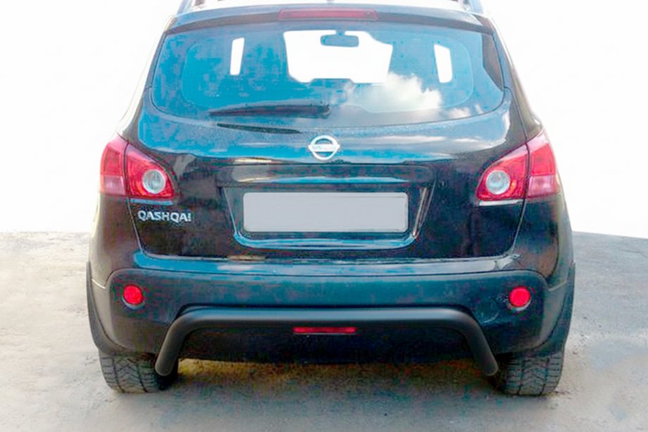 Nissan Qashqai 2007-2010 Barra Trasera AK007 Negra (Acero Inoxidable) Foto 1