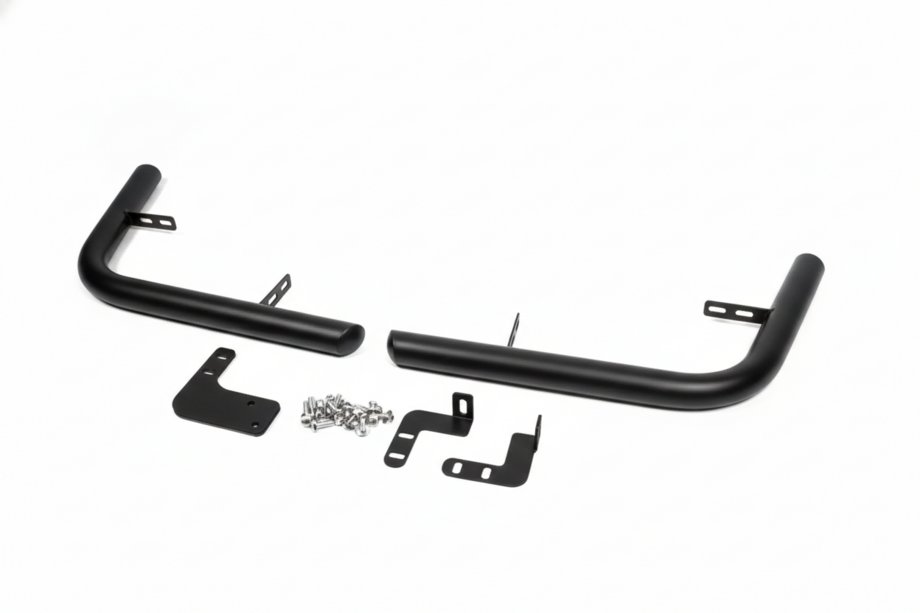 Fiat Scudo 2007-2015 Esquinas Traseras AK003 Negro (2 uds, Acero Inoxidable) Foto 2