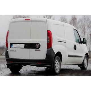 Barras de esquina traseras AK003 Negro (acero inoxidable) Fiat Doblo II 2010-2022 foto 2