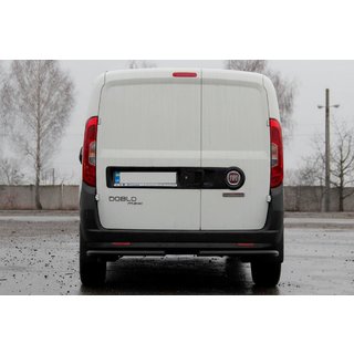 Barras de esquina traseras AK003 Negro (acero inoxidable) Fiat Doblo II 2010-2022 foto 3