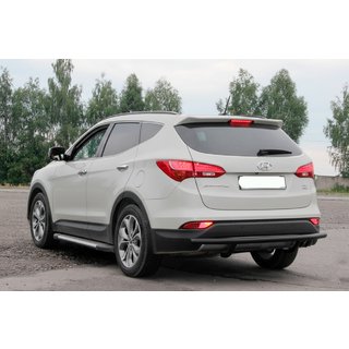 Barra Trasera AK002 Negra (Acero Inoxidable) Hyundai Santa Fe 3 2012-2018 foto 2