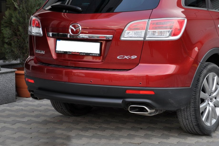 Mazda CX-9 2007-2016 Barra Trasera AK002 Negra (Acero Inoxidable) Image