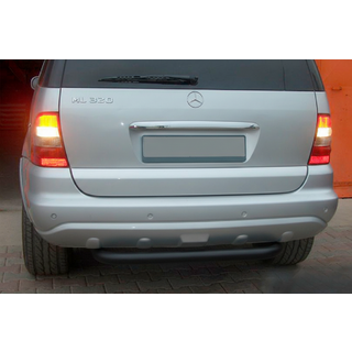 Barra Trasera AK006 Negra (Acero Inoxidable)