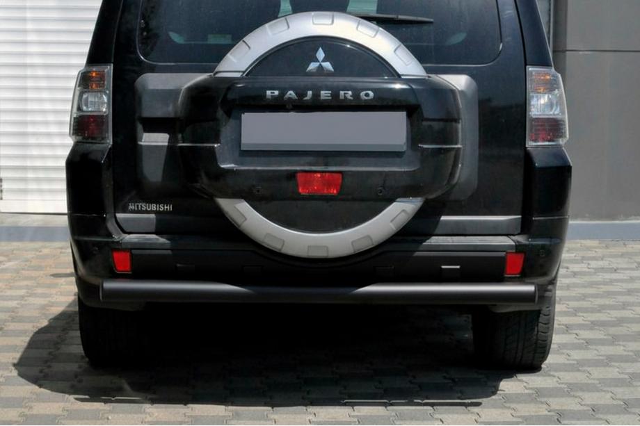 Mitsubishi Pajero Wagon IV 2006-2021 Barra Trasera AK002 Negra (Acero Inoxidable) Foto 1
