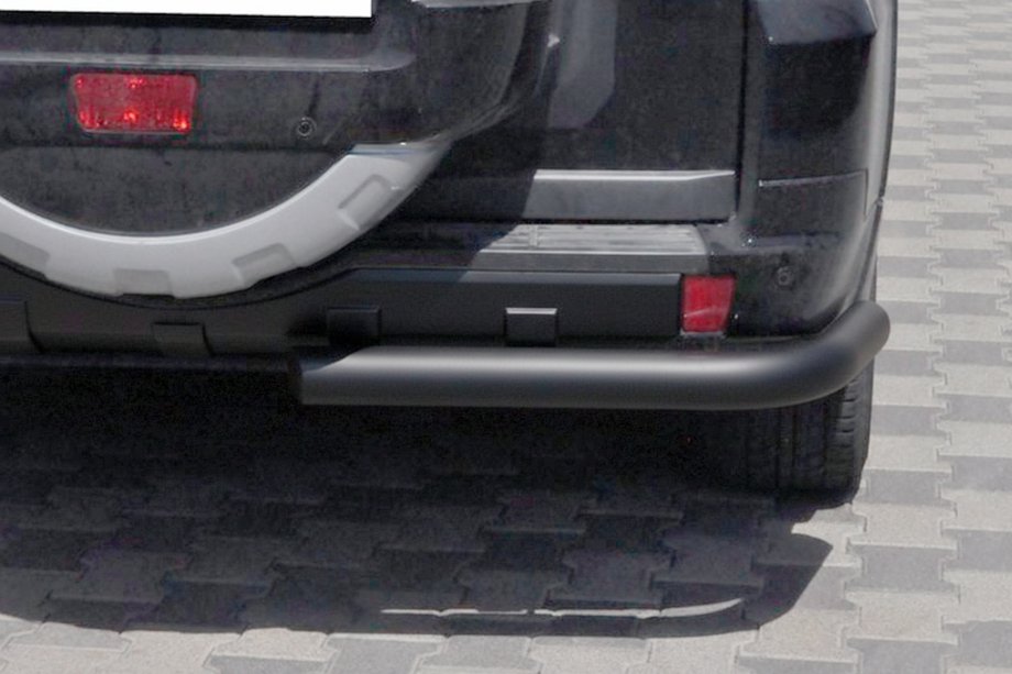 Mitsubishi Pajero Wagon IV 2006-2021 Barra Trasera AK003 Negra (Acero Inoxidable) Foto 2
