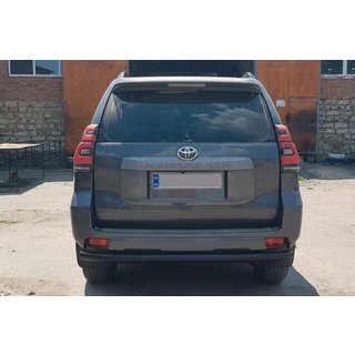 Barra Trasera AK002 Negra (Acero Inoxidable) Toyota Land Cruiser Prado 150 2009-2023 foto 3