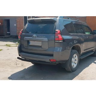 Barra Trasera AK002 Negra (Acero Inoxidable) Toyota Land Cruiser Prado 150 2009-2023 foto 4