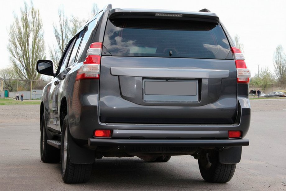 Toyota Land Cruiser Prado 150 2009-2023 Barra Trasera AK002 Negra (Acero Inoxidable) Foto 7
