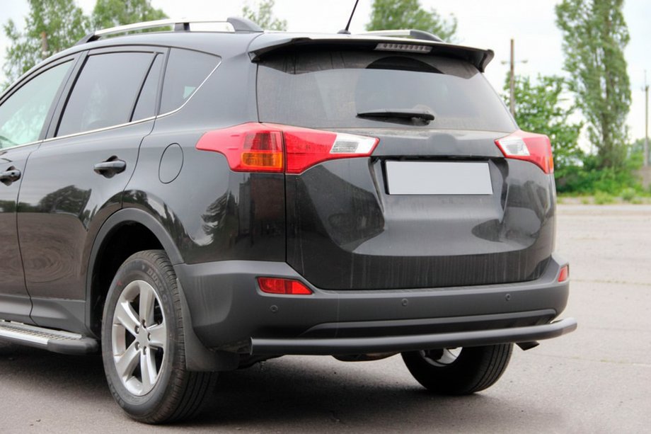 Toyota Rav 4 2013-2018 Barra Trasera AK002 Negra (Acero Inoxidable) Foto 4