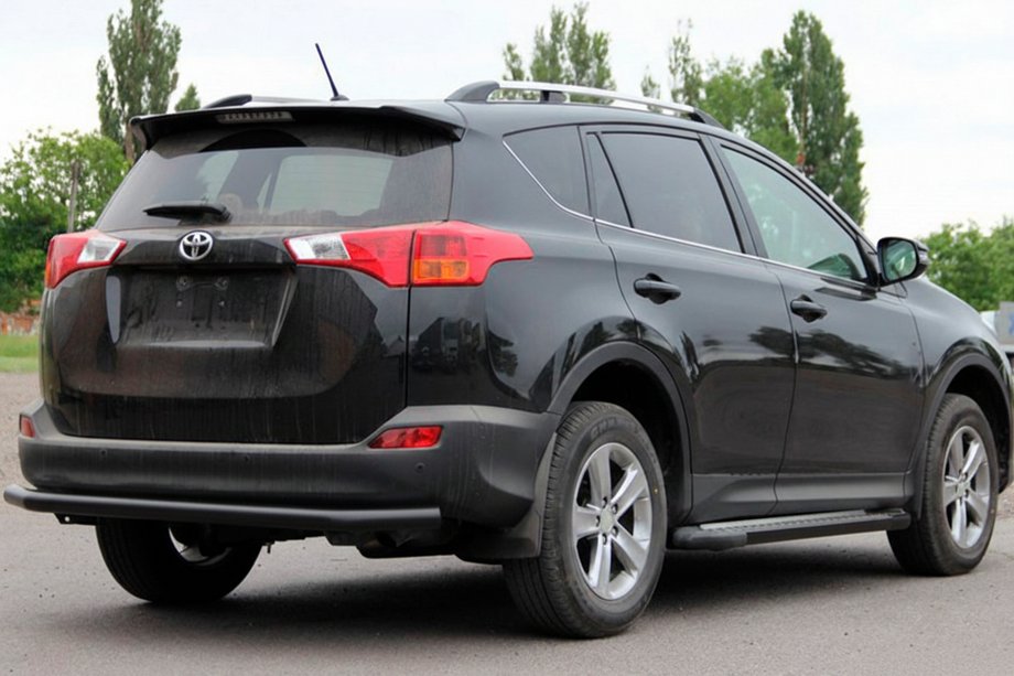 Toyota Rav 4 2013-2018 Barra Trasera AK002 Negra (Acero Inoxidable) Foto 6