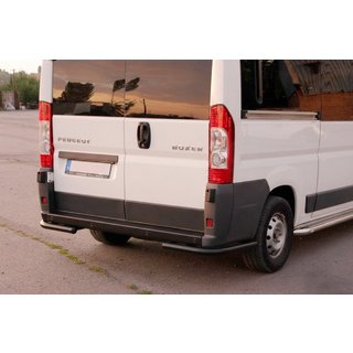 Esquinas traseras AK003 Negro (2 uds, acero inoxidable) Fiat Ducato 2006-2025 foto 2
