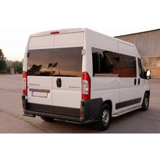 Esquinas traseras AK003 Negro (2 uds, acero inoxidable) Fiat Ducato 2006-2025 foto 4