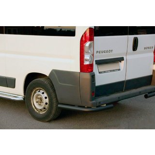 Esquinas traseras AK003 Negro (2 uds, acero inoxidable) Fiat Ducato 2006-2025 foto 1