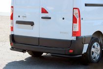Opel Movano 2010-2021 Esquinas traseras AK003 Negro (2 uds, acero inoxidable) foto 2