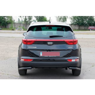 Protector Trasero de Esquina AK003 Negro (Acero Inoxidable) Kia Sportage 2015-2021 foto 3