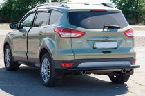 Ford Kuga/Escape 2013-2019 Barra Trasera AK002 Negra (Acero Inoxidable) foto 2