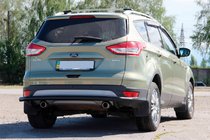 Ford Kuga/Escape 2013-2019 Barra Trasera AK002 Negra (Acero Inoxidable) foto 3