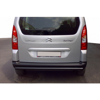 Protector Trasero Black (Acero Inoxidable) 60 mm Citroen Berlingo 2008-2018 foto 1