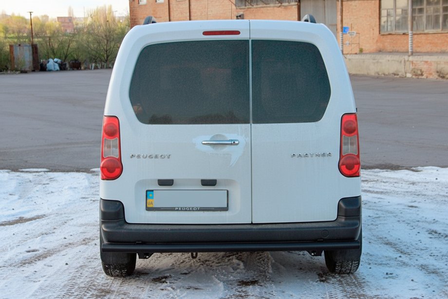 Citroen Berlingo 2008-2018 Protector Trasero Black (Acero Inoxidable) 60 mm Foto 2