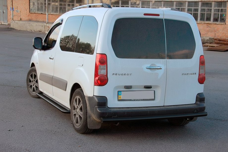 Citroen Berlingo 2008-2018 Protector Trasero Black (Acero Inoxidable) 60 mm Foto 3