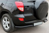Toyota Rav 4 2006-2013 Esquinas traseras AK003 Negro (2 uds, acero inoxidable) foto 1