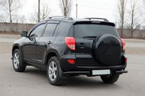 Toyota Rav 4 2006-2013 Esquinas traseras AK003 Negro (2 uds, acero inoxidable) foto 3