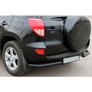 Esquinas traseras AK003 Negro (2 uds, acero inoxidable) Toyota Rav 4 2006-2013 foto 1